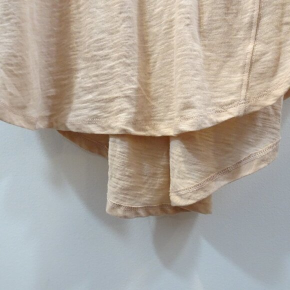 Free People S Aria Trapeze Shirt Long Sleeve Peach NEW Casual Flowy Coastal - Picture 2 of 6